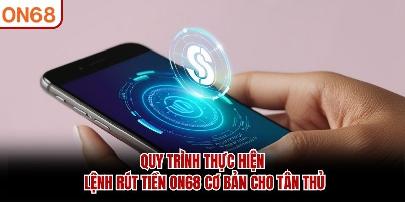 Quy trình thực hiện lệnh rút tiền ON68 cơ bản cho tân thủ